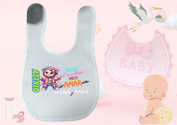"Baberos Personalizados Sublimados para Bebés" - Imagen 3
