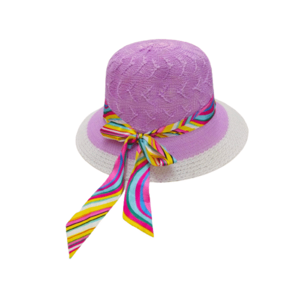 👒 Sombrero infantil con moño de colores – Estilo y protección en un mismo accesorio 🌈✨ - Imagen 2