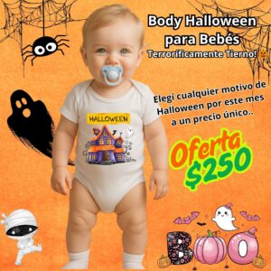 Body Halloween para Bebés 🎃