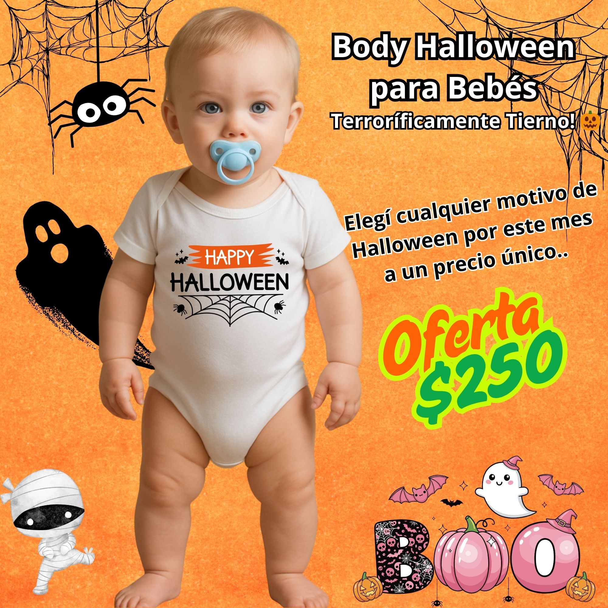 Body Halloween para Bebés🎃 - Imagen 7