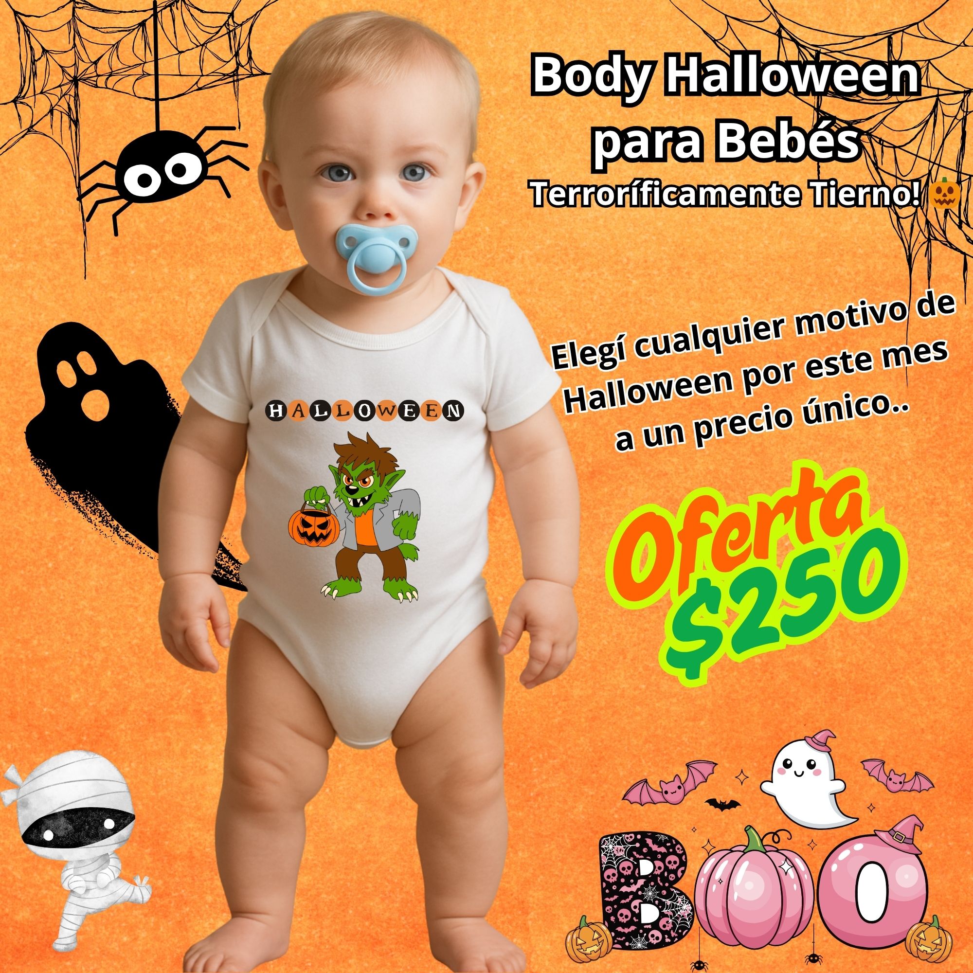 Body Halloween para Bebés🎃 - Imagen 6