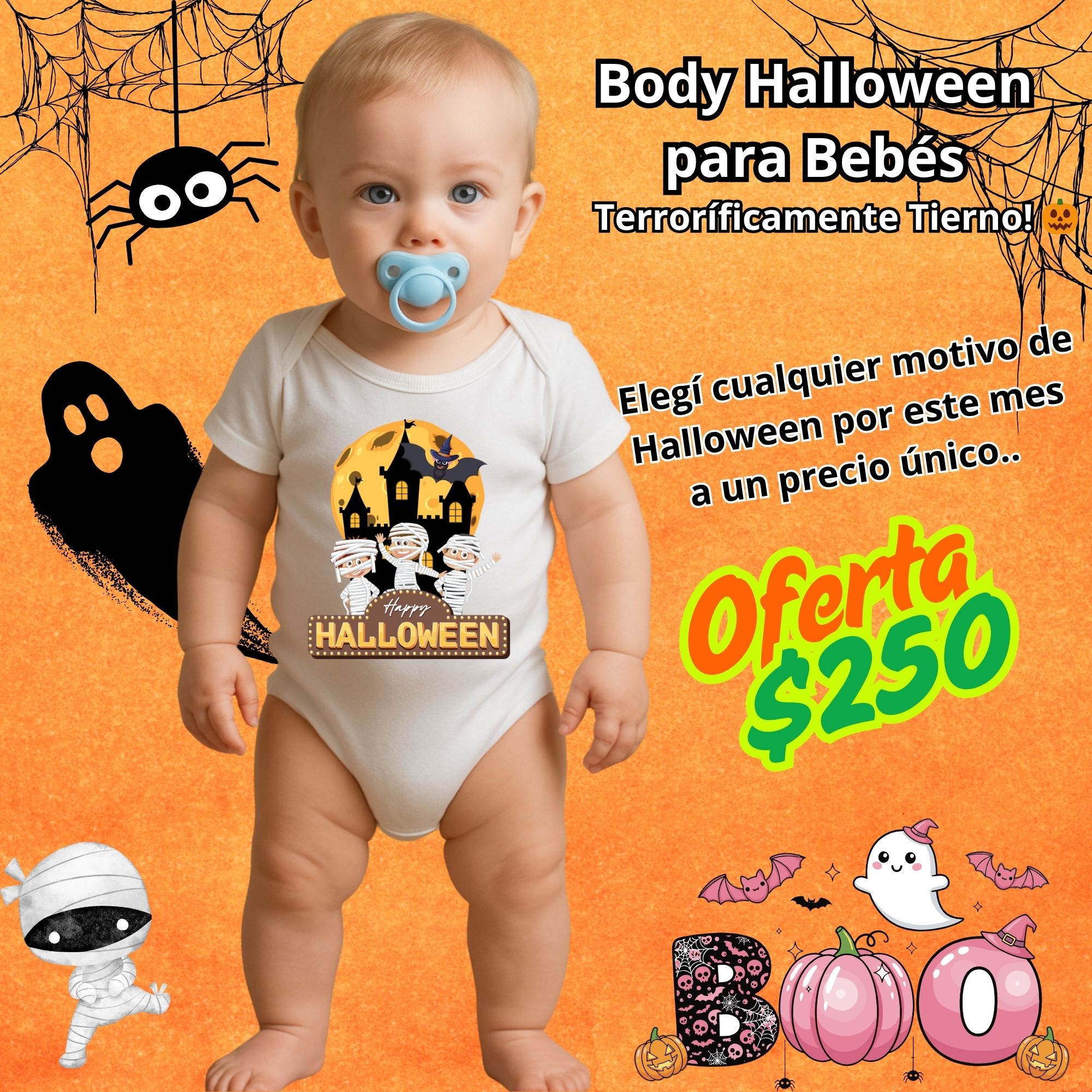Body Halloween para Bebés🎃 - Imagen 4