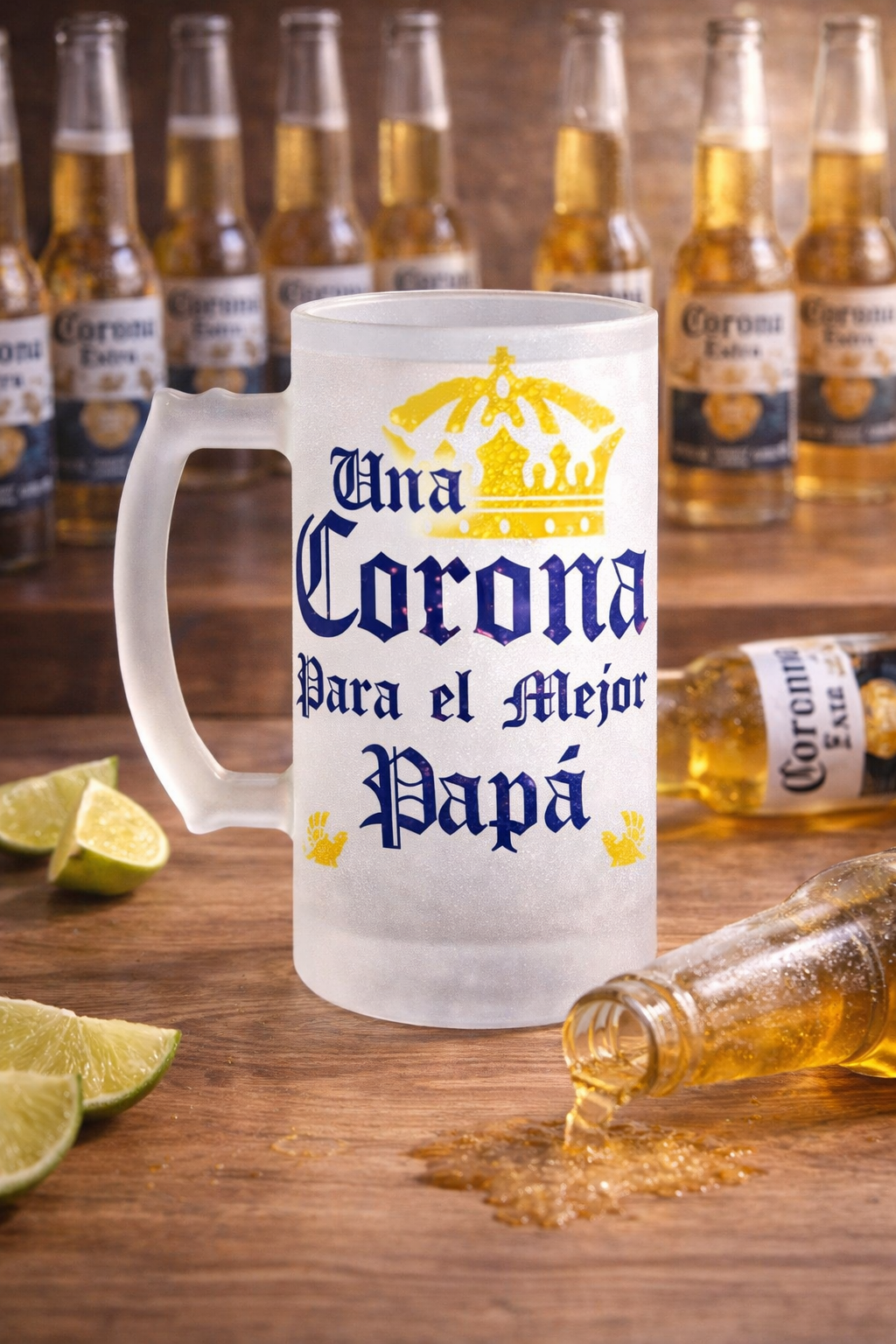 🍺 Jarra de vidrio esmerilado personalizada – 16oz (475cc) - Imagen 10