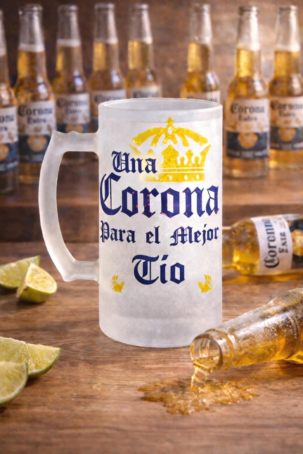 🍺 Jarra de vidrio esmerilado personalizada – 16oz (475cc) - Imagen 12