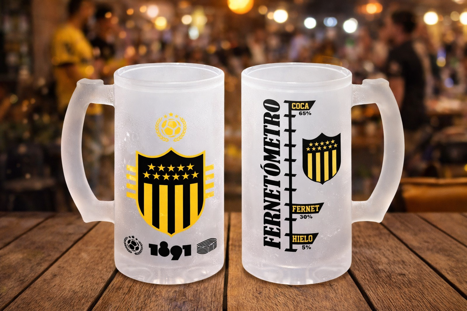🍺 Jarra de vidrio esmerilado personalizada – 16oz (475cc) - Imagen 2