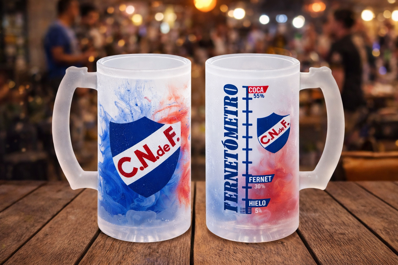 🍺 Jarra de vidrio esmerilado personalizada – 16oz (475cc) - Imagen 3