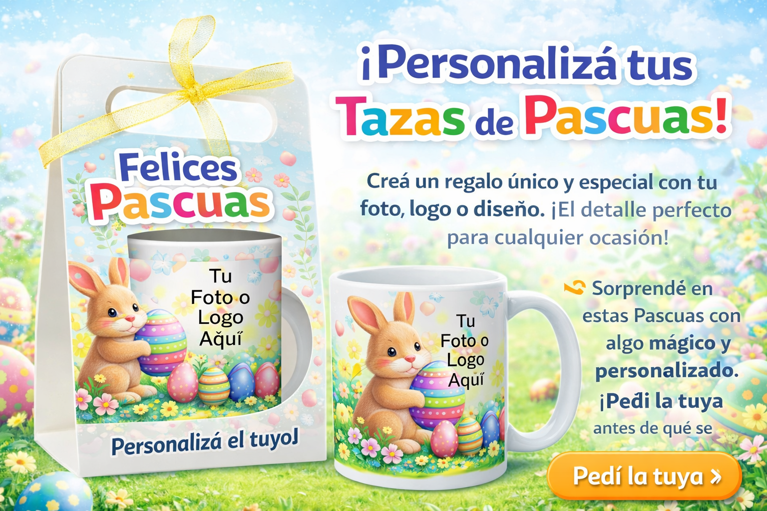 🎁 Taza + Porta Taza Personalizados