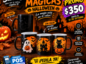 Taza Mágica Halloween. Artealsublimar